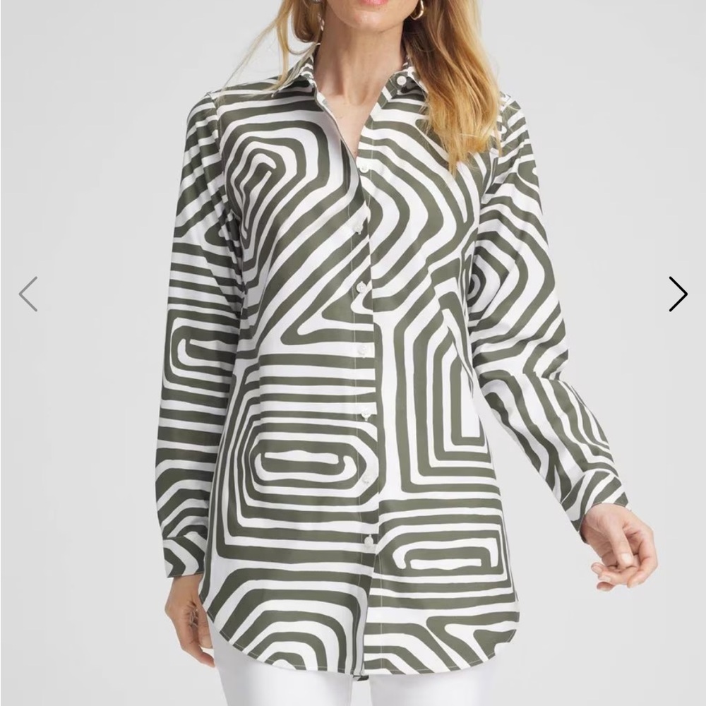 Chico's No Iron™ Stretch Abstract Print Tunic